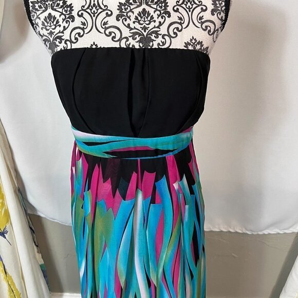 Kitty Y2K strapless colorful maxi dress.  Size medium - Picture 3 of 10